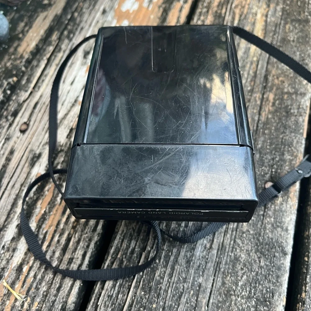 Classic Polaroid Pronto! Instant Land Camera WORKS Vintage 70s Black Strap